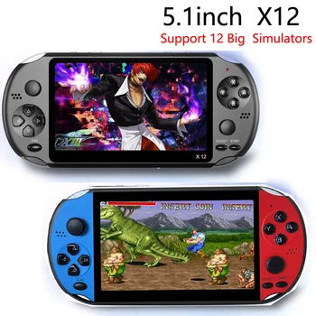 

X12 Handheld Game Console 8G 32/64/128 Bit HD Color LCD Screen 3000+ Games Kid Video Retro Portable Handheld Game Player on TV