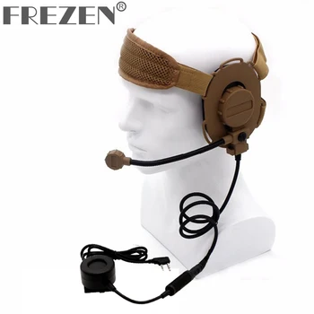 

HD03 Z Tactical Bowman Elite II Headset with Waterproof PTT for BaoFeng UV-5R UV-B5 B6 DM-5R TYT TH-UV8000D Retevis H777 RT22 Ra