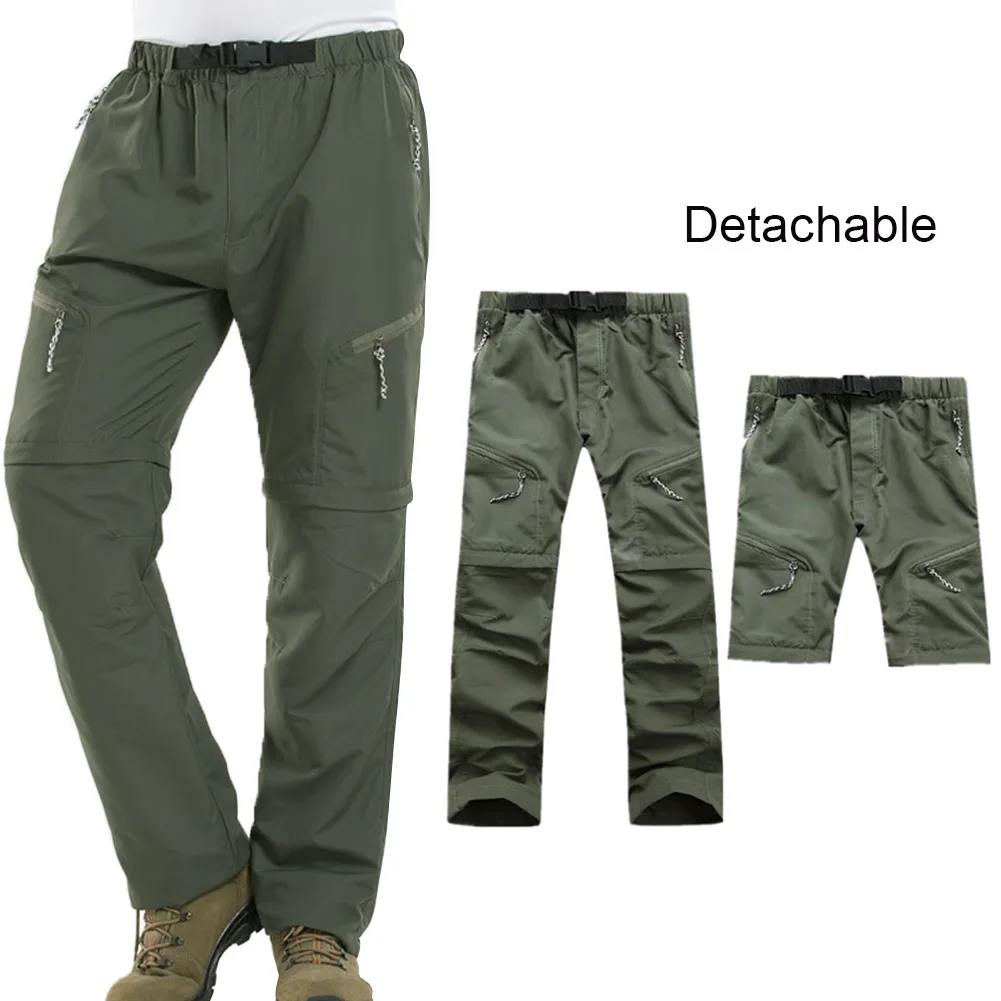 Hot Sale Outdoor Sports Leisure Quick-drying Pants Men Women Hiking Pants Long Short Trousers Detachable CXZ