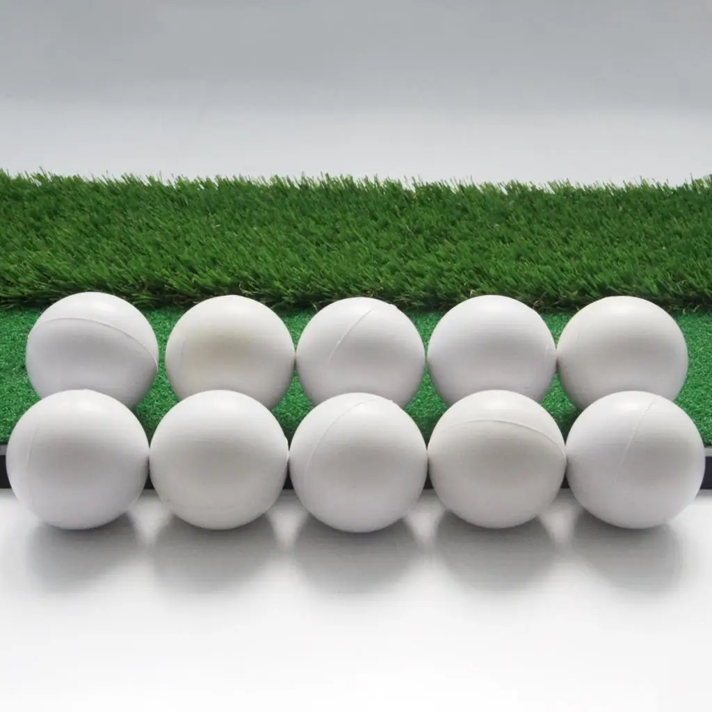 10pcs Lightweight PU Soft Golf Balls Golf Training Balls Golfer Equipment Accessories for Indoor Approach Shot Swing Practice