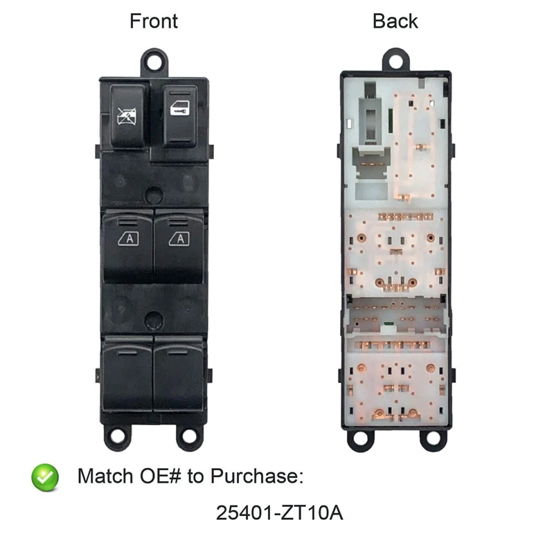 Переключатель окна для 03-05 Infiniti FX35, 04-08 Nissan Maxima(только 5 пассажиров), для 04-14 Nissan Titan Crew 04-08 Nissan Armada, для