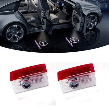 

M&C 1PC For Mercedes Benz LED Car Door Welcome Courtesy Light Ghost Shadow Lamp For Benz Logo Welcome Light Accessories