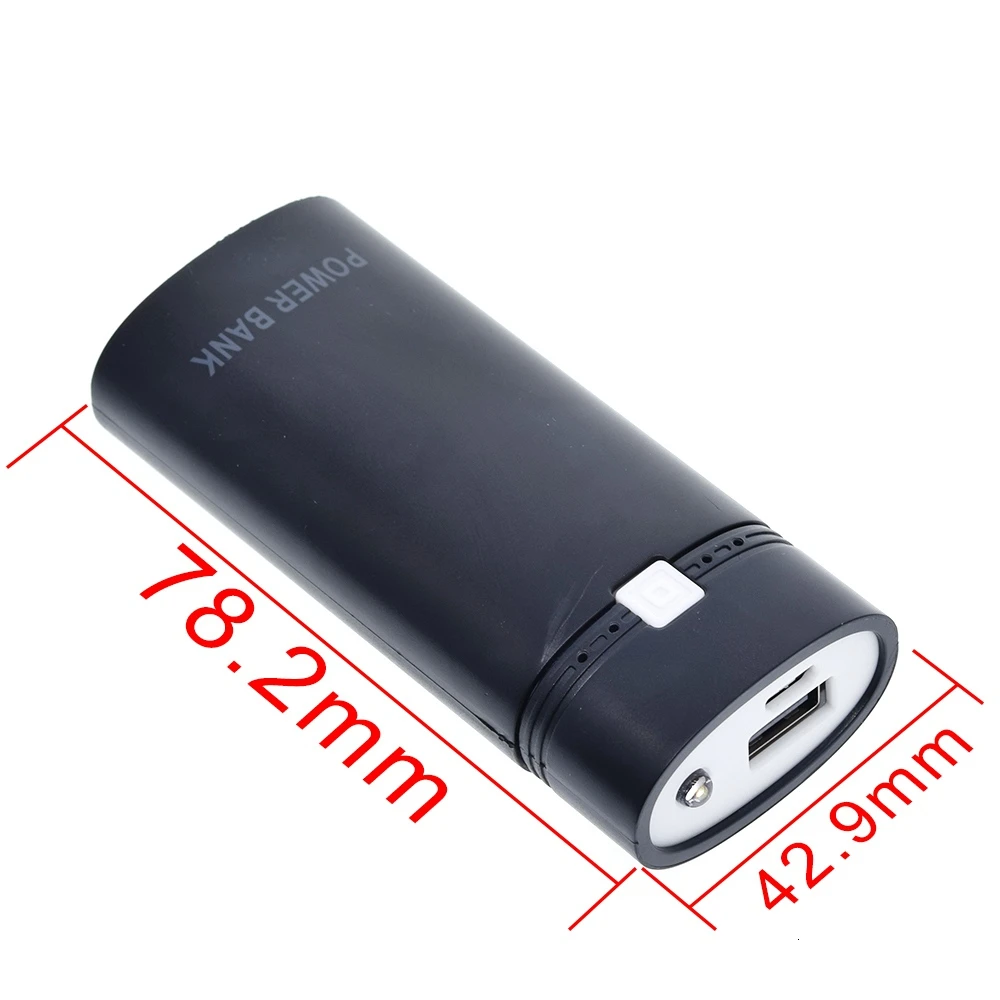 Съемный дизайн с индикатором светильник для смартфона power Bank чехол для аккумулятора практичный для батареи 18650