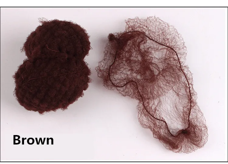 20pcs Brown 50 шт/20 шт заказ образца пять цветов нейлоновая сетка для волос черный коричневый невидимые мягкие эластичные линии волос Сеть волос аксессуары для волос Hairnets - Цвет: 20pcs Brown