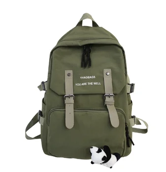 

2020 new Korean version of the simple and wild ladies backpack large capacity lightweight breathable student rucksack