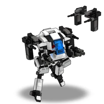 

329Pcs MOC Mini Mecha Warfare Mecha Model Small Particle Building Blocks Educational Toy For Children Gift -Secret Service Mecha