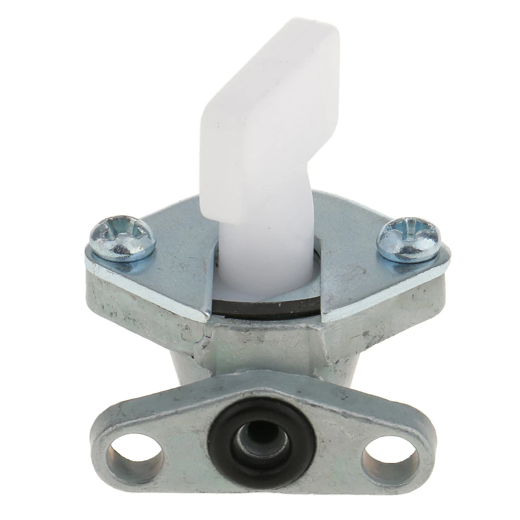 2pcs ON/Off Fuel Shut-off Valve Switch Fuel Pump Petcock For 47cc 49cc 2 Stroke Motorcycle ATVs Quad  Dirt Bikes (Black+Silver)