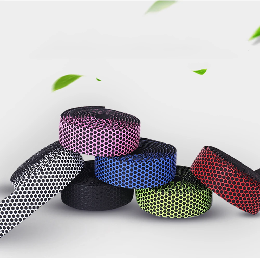 Bike Handlebar Tape Durable Handlebar Tape Bicycle Cycling Road Bikes Cycling Rubber Foam Handle Bar Grip MTB Anti-Slip Wrap Tape Bike Handlebar