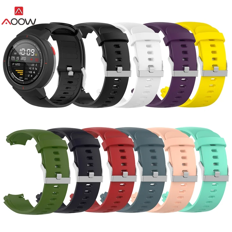 

Silicone Watchband Strap For Huami 3 Smartwatch amazfit verge A1801