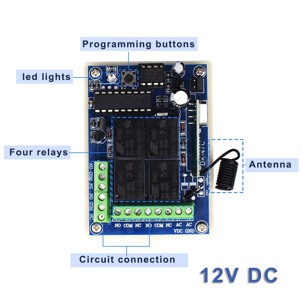 Беспроводной пульт дистанционного управления переключатель постоянного тока 12V