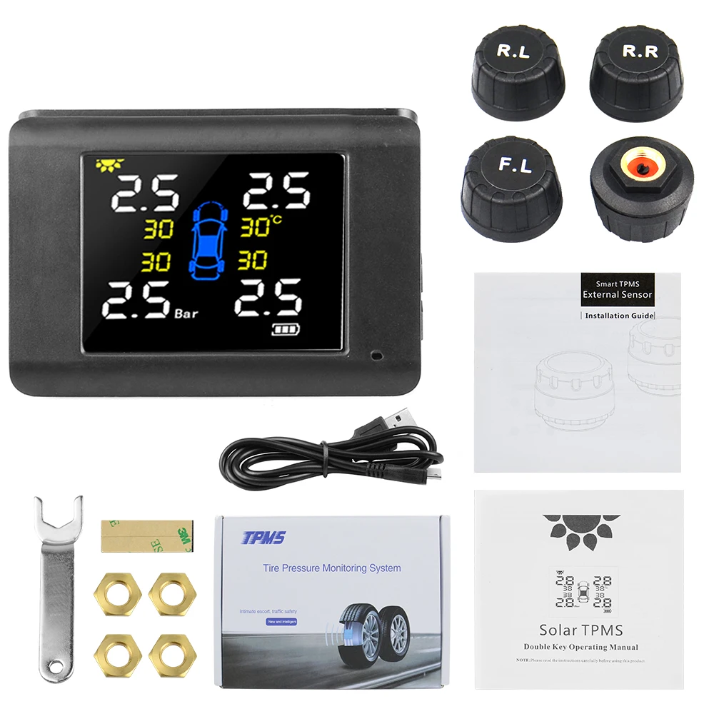 2020 TPMS ¾   LED ÷ 4  Ǵ ܺ   ڵ Ÿ̾ з ͸  ý