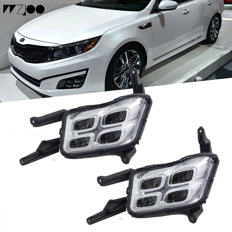

For KIA Optima K5 2014~2015 Car Flashing LED Daytime Running Light DRL Day Lights Fog Lamp Fog lamp Cover Daytime Running Lights
