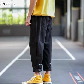 

Casual Cargo Pants Large Size 3XL Letter Printed Leisure Chic Loose Mens Korean Style LooseSimple All-match Streetwear Ulzzang