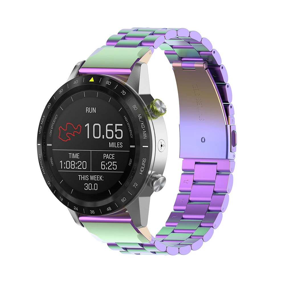 Ремешок из нержавеющей стали с тремя бусинами для часов Garmin Fenix6S 5S 5S Puls Сменные аксессуары для браслетов