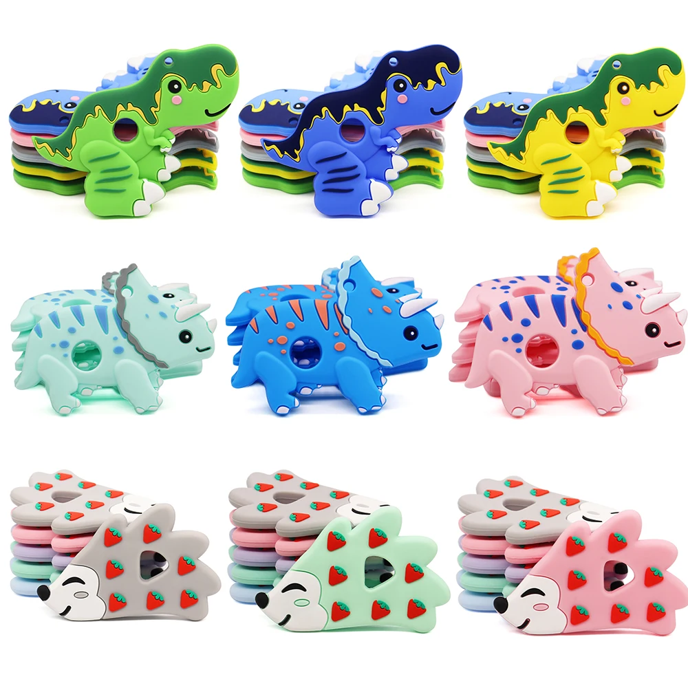 

Colorful BPA Free Baby Teether Food Grade Silicone Soft Chewing Jewelry DIY Pandent Pacifier Holder From Baby Bobotoy