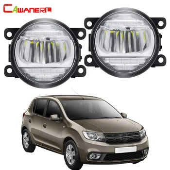 

2in1 Fog Light Assembly Daytime Running Light For Dacia Sandero Hatchback 2008-2015 Car Front Bumper LED Fog Lamp DRL H11 12V