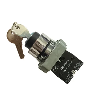 

XB2 BG65 XB2-BG65 2 position key operated selector selector pushbutton switch N/O N/C push button switch , FREE SHIPPING