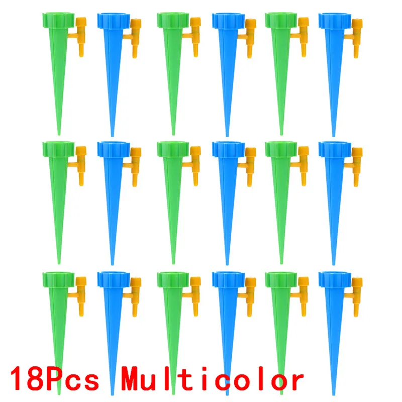 18PCS Multicolor 18 шт./компл. Авто капельный полив системы автоматические поливатели инструмент с острым выступом для растений цветок Крытый бытовой полив капельный полив капельный полив для комнатных растений - Цвет: 18PCS Multicolor