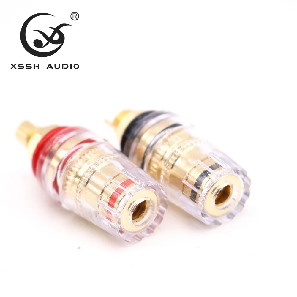 8pcsXSSH Hi-End HiFi динамик Рог усилитель мощности терминал короткий длинный связывающий пост несварочный Винт Женский Разъем типа "банан"