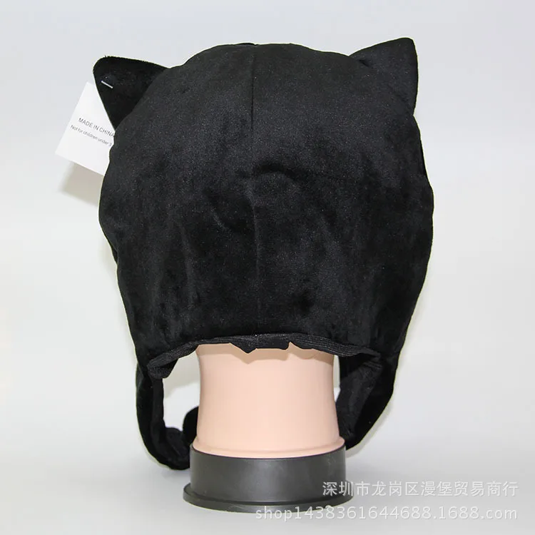 Neko Atsume, плюшевая шапка с помпоном, шапка для кошки, зимняя теплая шапка для мальчиков и девочек, аниме