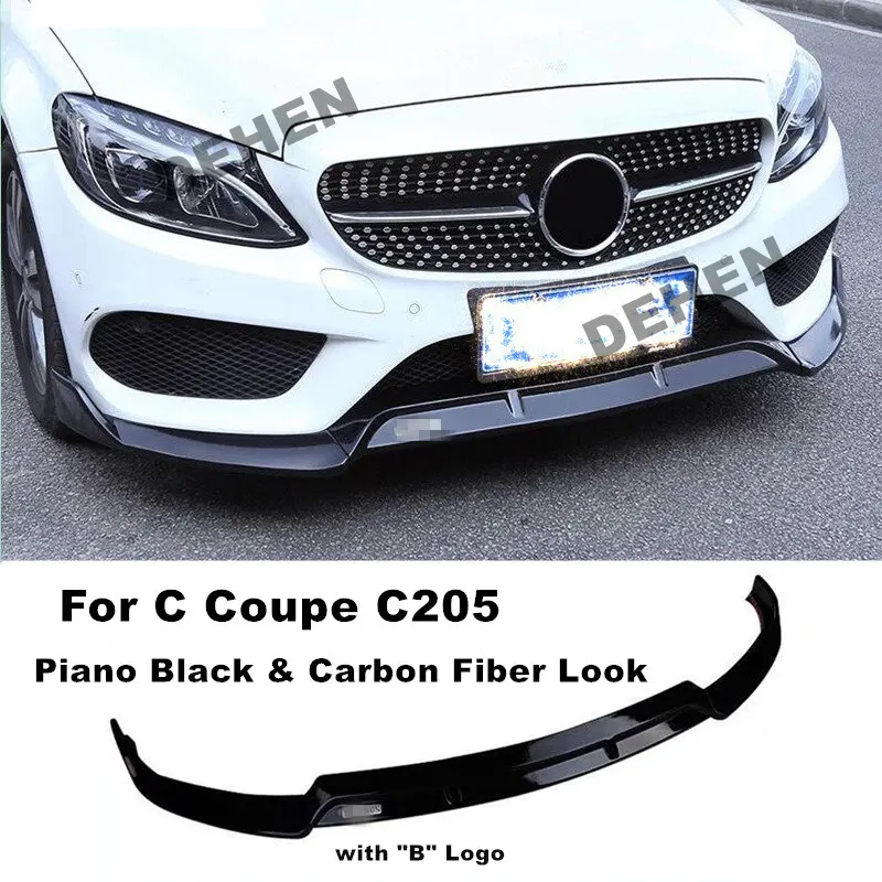 Комплект переднего бампера для Benz C Coupe C205 Sport 2015-2021 2 двери автомобильное пианино