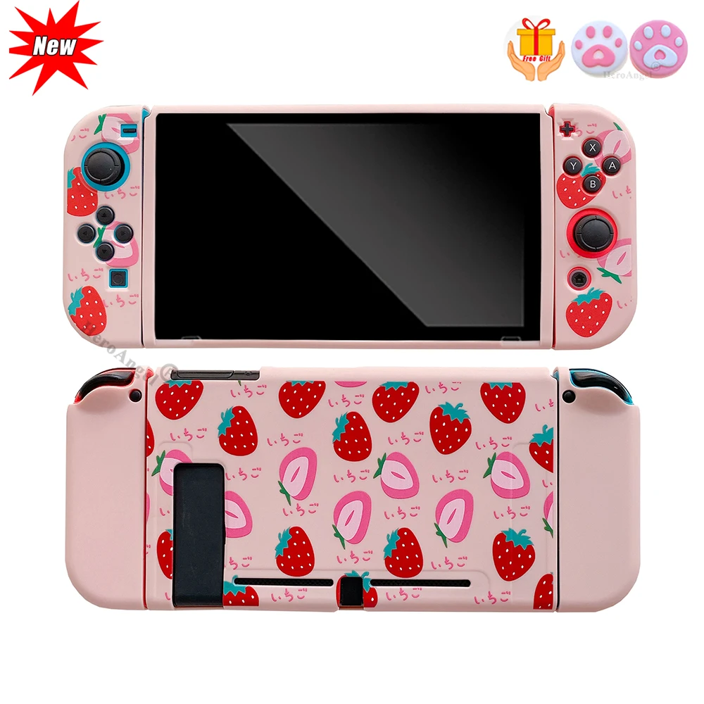 Nintendo Switch ストロベリーケース付き New Strawberry Storage Bag for Nintendo Switch Case