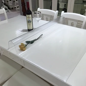 

Frosted pattern PVC soft glass table cloth Crystal table mat Desk protection pad Student table mats Transparent tablecloth