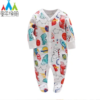 

0-12 months clothes unisex Animal type Cotton Long-sleeved Baby Pajamas New Baby Clothes 1