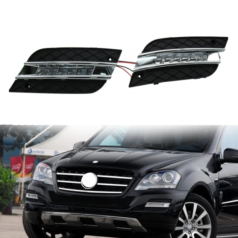 2 шт 12V светодиодный для Mercedes Benz ML350 W164 ML300 ML320 2010 2011 DRL Габаритные огни дневного