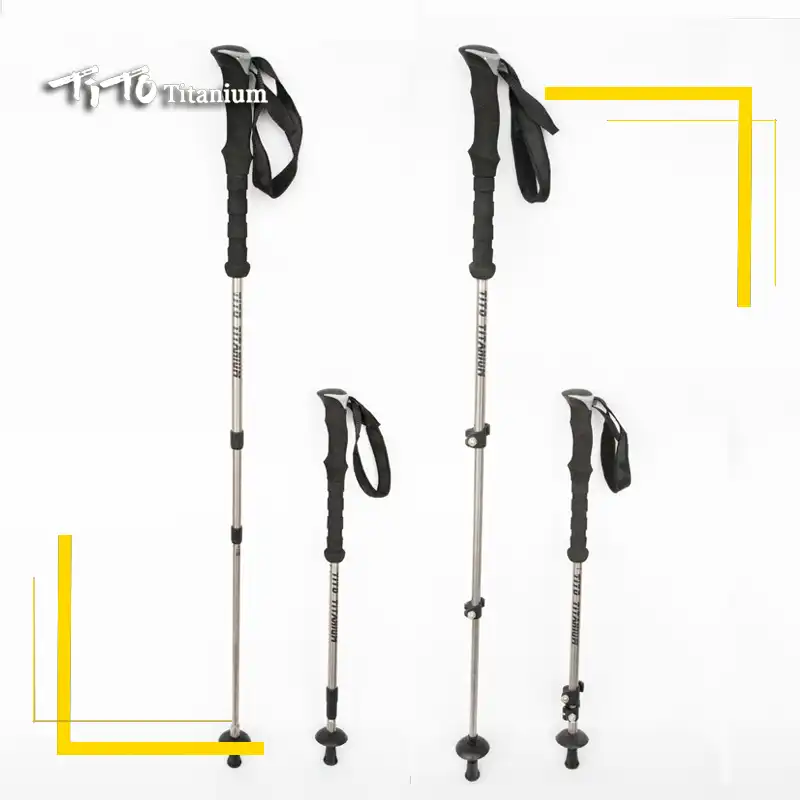 ティトチタントレッキングポール屋外キャンプ Gr9 チタン合金軽量ハイキング伸縮ウォーキングトレッキングポール Walking Sticks Aliexpress