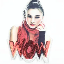 Fashion girl sequins, beads, embroidery, large patches, bags, DIY decoration, embroidery and stickers