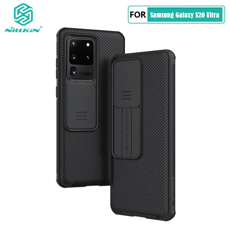 для Samsung S20 Ultra Чехол Nillkin Slide Camera защитный чехол Galaxy Plus S20+ FE 2020 Note 20 5G чехол|Бамперы| |