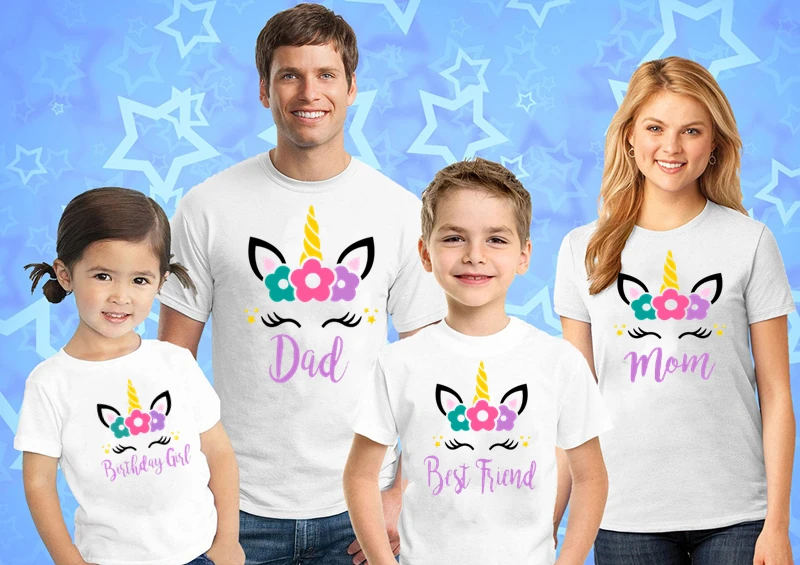 

Unicorn Birthday Shirt, Paired Birthday Family Shirt Unicorn Crown Birthday Shirt Unicorn Mother and Daughter Clothes unicorn