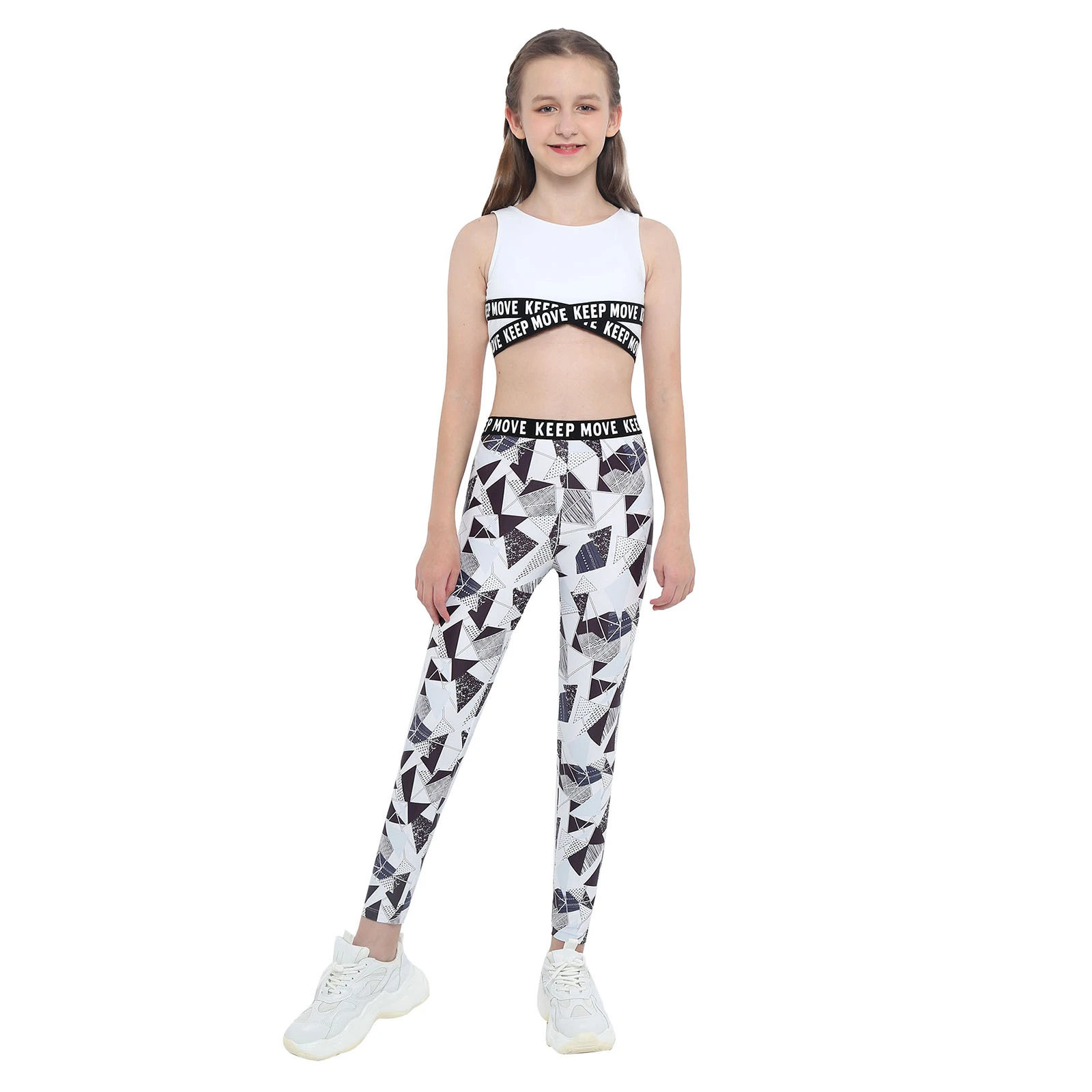 Conjuntos de Yoga niños, Top corto mangas y Leggings cintura alta, chándales para niñas, ropa deportiva para gimnasio y Fitness| | - AliExpress