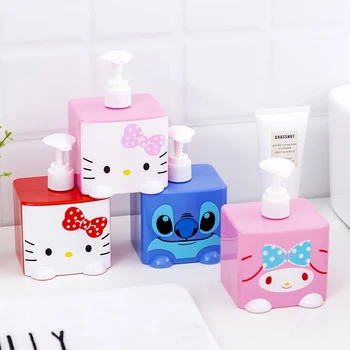 

Wholesale 4 Pcs Cartoon KT Melody Stitch 400ML Hand Pressure Home Kitchen Bathrroom Soap Lotion Dispenser