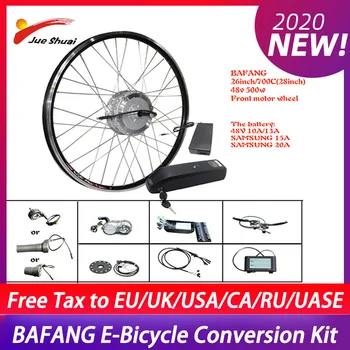 

No Tax BAFANG Electric Bicycle Conversion Kit 48V 500W Front Wheel with Samsung Battery Hub Motor ebike Conversion Kitвелосипед