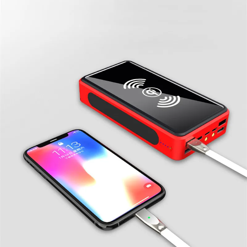 power bank 10000mah Solar Wireless Power Bank Phone Charger Portable Outdoor Travel Emergency Charger 100000mAh Powerbank for Xiaomi Samsung IPhone best portable power bank