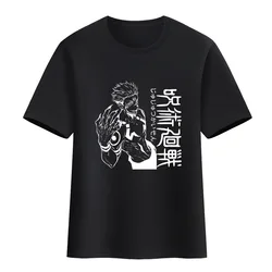 Ryomen Sukuna Gojo Satoru Print T-Shirt Short Sleeve Jujutsu Kaisen Japanese Anime Cosplay Costume Customize Women Men's Tee Top