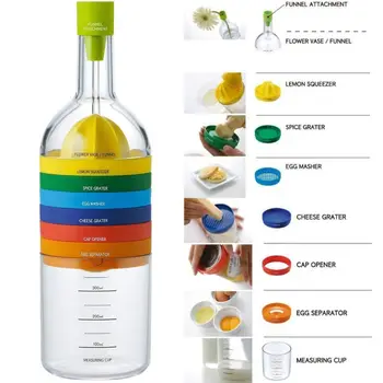 

Multi Usage 8-In-1 Kitchen Tool Multipurpose Kitchen Gadget 2020 Practical Multifunctional Kitchen Utensil Maker Tools Bottle