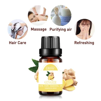 

Elite99 10ml Ginger Pure Essential Oil for Air Freshening Aromatherapy Diffusers Essential Oils Hair Care Refreshing Massage Oil