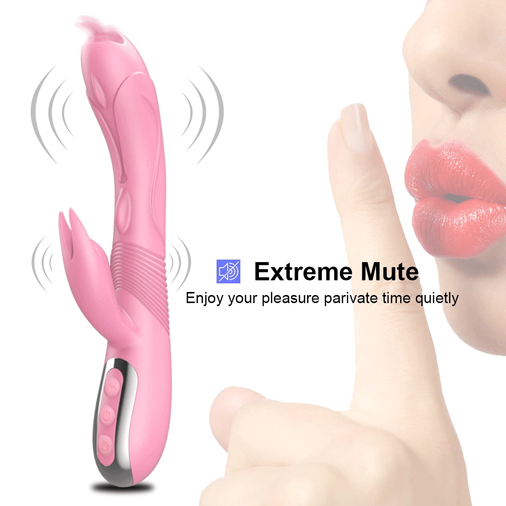 Tongue Dildo Vibrator For Women Vagina Heating Oral Licking Clit Sex Vibrator G-spot Clitoris Stimulate Adult Sex Toys for Women (1)