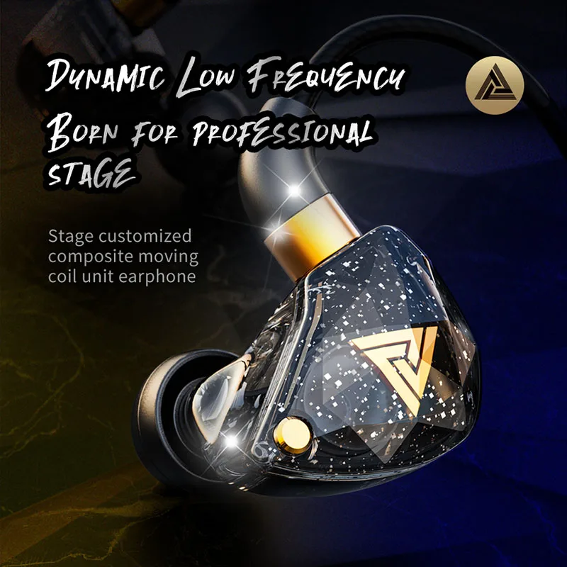 Original QKZ SK8 Copper Driver Earphone Heavey Bass Rock HiFi