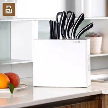 

New Youpin Liushu Sterilization Knife Chopstick Holder UV Sterilization Hot Air Drying Cleaning Portable for Smart Home