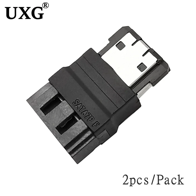 2pcs SATA 7pin Male revolution eSATA Connector mother PS3 upgrade SSD internal to external hard disk cable adapter | Компьютеры и офис