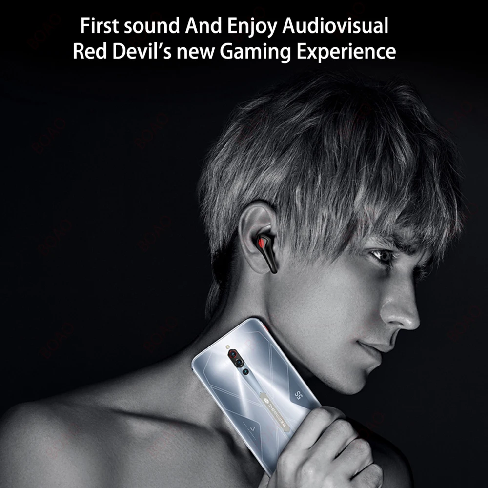 Original nubia Red Magic TWS Gaming Wireless Bluetooth Earphones Earbuds For nubia Red Magic 5S 5G