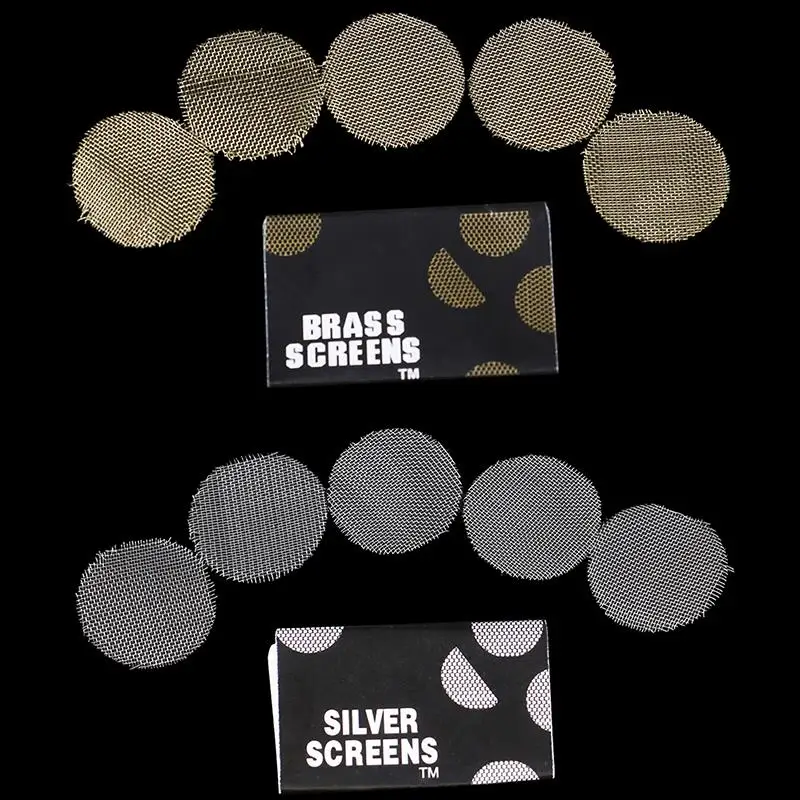100Pcs Silver Gold Pipe Screens For Metal Glass Wooden Acrylic Water Smoking Tobacco Pipe Filters smoking pipe filters