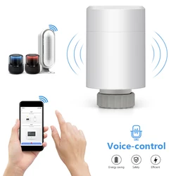Aubess ZigBee3.0 TRV Tuya New Radiator Actuator Valve Smart Programmable Thermostat Temperature Heater Mobile APP Remote Control