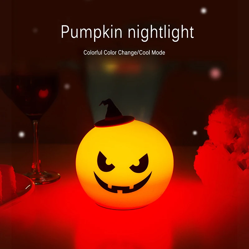 

Halloween Night Light With Touch Switch Charging Light Christmas Holiday Party Decorative Table Pumpkin Lights Birthday Gifts