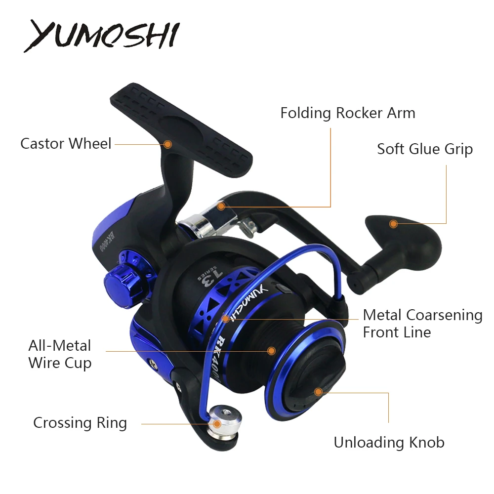 Fishing Reel Spinning 1000-7000 Series Ocean Trolling Fishing Wheels Saltwater Freshwater Spinning Reel Fishing Accessories