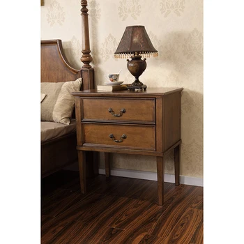 

Malaysia style wood night stand cheap bedside table WA608